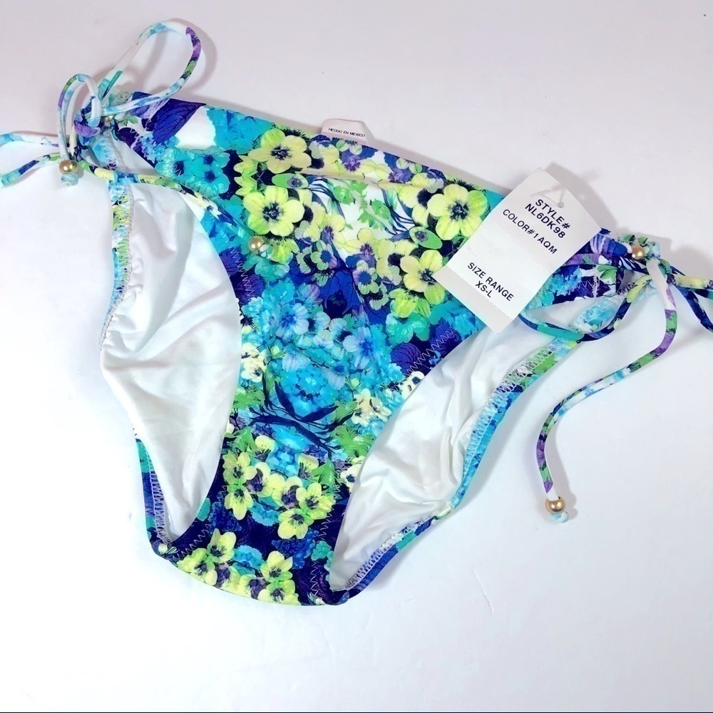 Nanette Lepore Floral Bikini Swim Bottom S